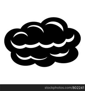 Technology cloud icon. Simple illustration of technology cloud vector icon for web. Technology cloud icon, simple black style