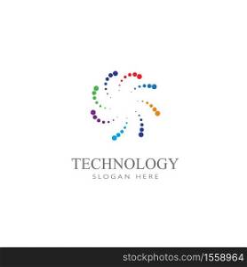 Technology, computer, data and innovation logo design