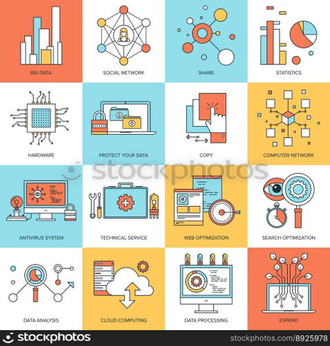 Technology concepts vector image