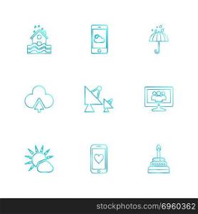 technology , dsish , antenna , house ,Ecology , eco , icons , weather , enviroement , icon, vector, design,  flat,  collection, style, creative,  icons , cloud , rain , storm , moon , rainbow , sun , sunlight ,