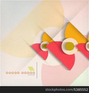Technology geometric shape abstract background
