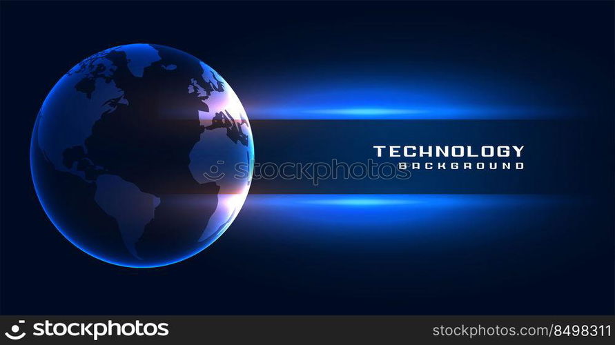 technology global eath concept background