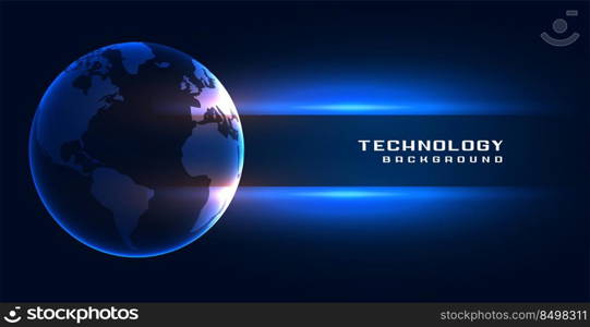 technology global eath concept background