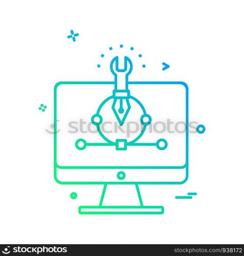 Technology icon design vector