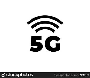 Technology icon network sign 5g internet Vector Image