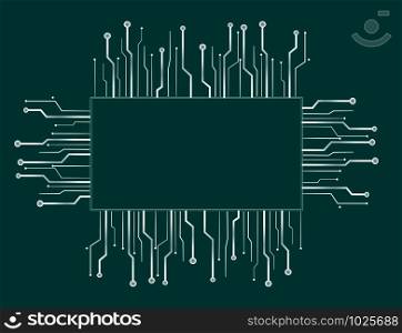 technology line symbol abstract space background vector