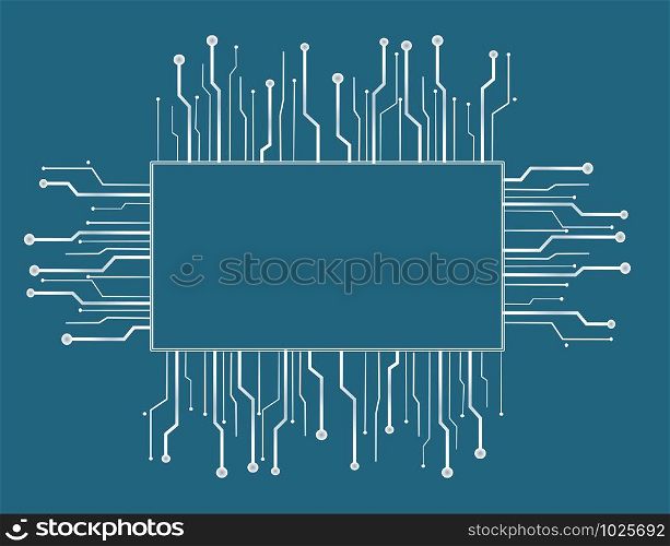 technology line symbol abstract space background vector
