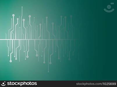 technology line symbol background vector