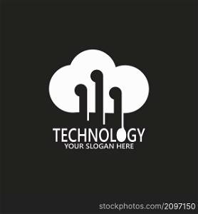 Technology logo design vector template