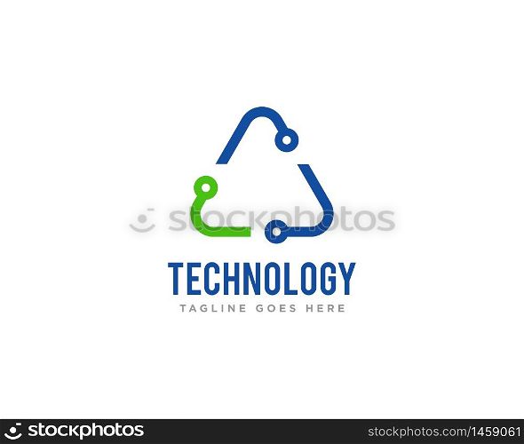 Technology Logo Icon Design Vector