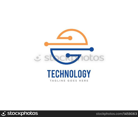 Technology Logo Icon Design Vector