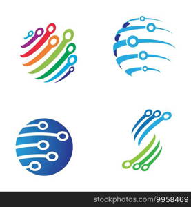 Technology logo images illustration design