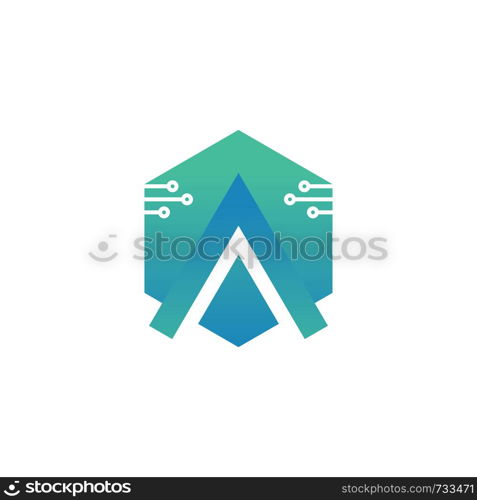 technology logo template