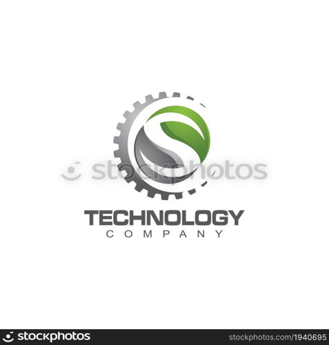 Technology logo template vector illustration