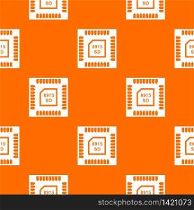 Technology microchip pattern vector orange for any web design best. Technology microchip pattern vector orange