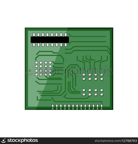 technology microcontroller cartoon. microcontroller electronic, computer isometric, processor microchip technology microcontroller sign. isolated symbol vector illustration. technology microcontroller cartoon vector illustration