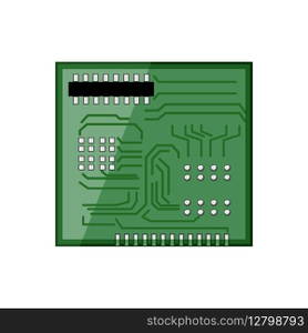 technology microcontroller cartoon. microcontroller electronic, computer isometric, processor microchip technology microcontroller sign. isolated symbol vector illustration. technology microcontroller cartoon vector illustration