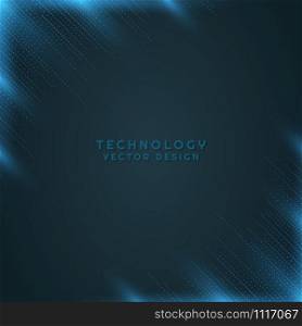Technology network art abstract design dark backdrop modern background with space. vector illustration