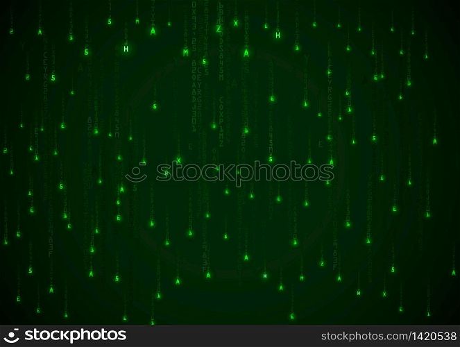 Technology of binary code background.vector