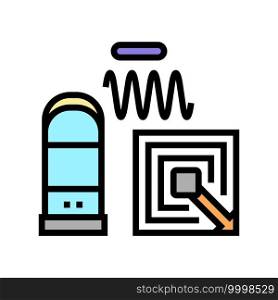 technology of rfid color icon vector. technology of rfid sign. isolated symbol illustration. technology of rfid color icon vector illustration