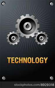 Technology sign vector image