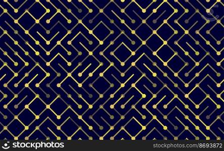 Technology Vector seamless pattern Banner. Geometric striped ornament. Monochrome linear background