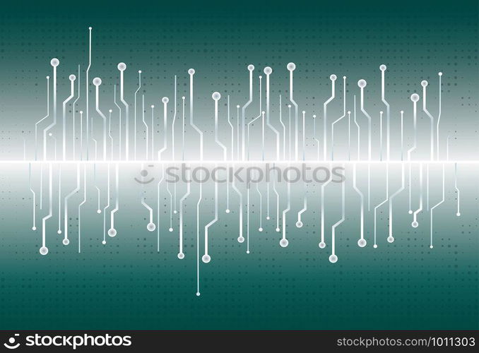 technology wave background