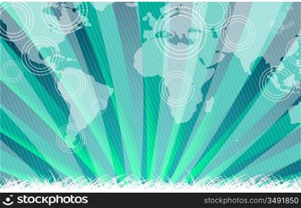 Technology world abstract background