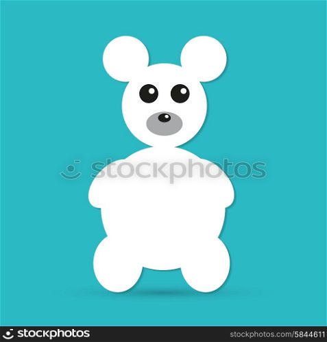 Teddy Bear Toy icon isolated
