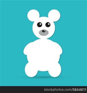Teddy Bear Toy icon isolated