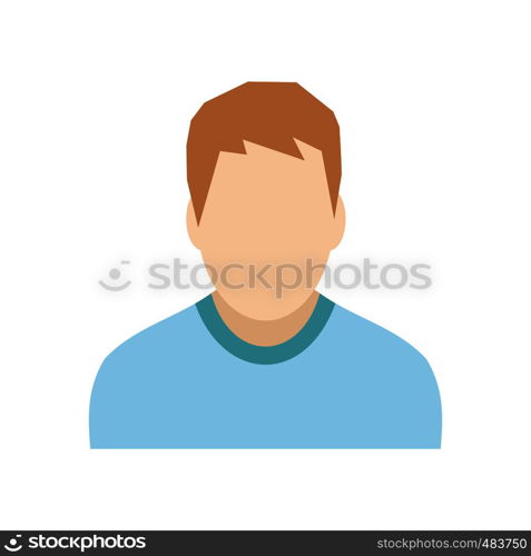 Teenager avatar sign isolated on white background. Teenager avatar sign