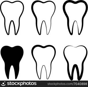 Teeth Icon Design, Medical Design Vector Art Illustration