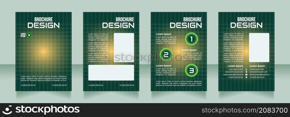 Telemedicine development blank brochure design. Template set with copy space for text. Premade corporate reports collection. Editable 4 paper pages. Bebas Neue, Audiowide, Roboto Light fonts used. Telemedicine development blank brochure design