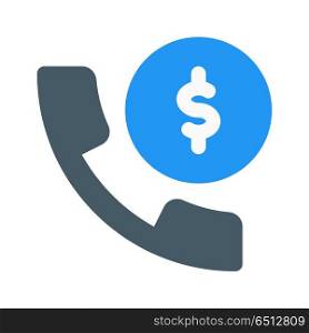 telephone banking, icon on isolated background