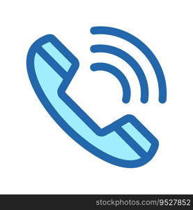 Telephone communication symbol icon vector design illustration