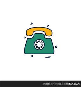 Telephone icon design vector