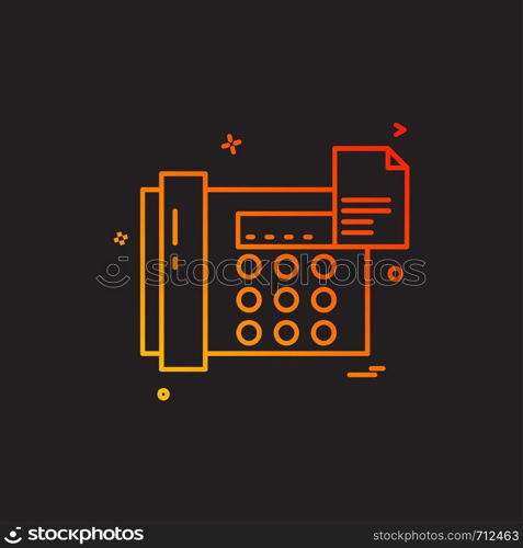 Telephone icon design vector