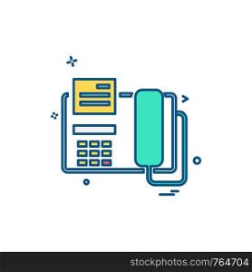 Telephone icon design vector