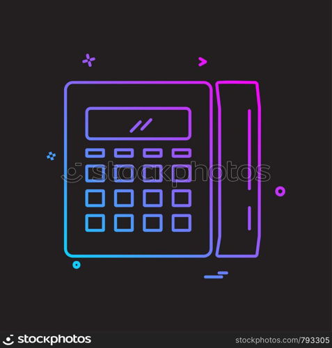 Telephone icon design vector