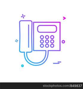 TelePhone icon design vector