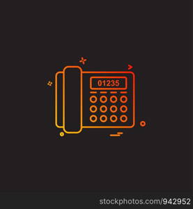 Telephone icon design vector