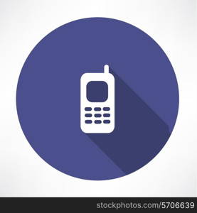 Telephone icon. Flat modern style vector illustration