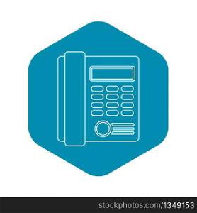 Telephone icon. Outline illustration of telephone vector icon for web. Telephone icon, outline style