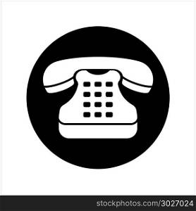 Telephone Icon, Phone Vector Art Illustration. Telephone Icon, Phone