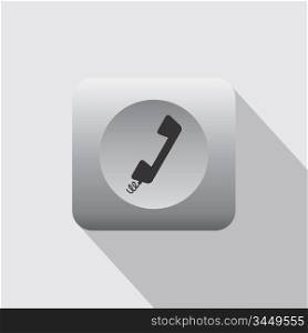 telephone icon theme vector graphic art illustration. telephone icon