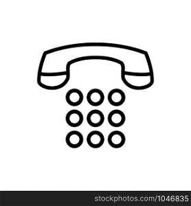 telephone icon trendy