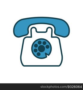 Telephone icon vector on trendy design