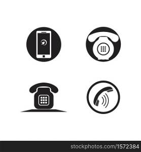 Telephone icon vector template design illustration