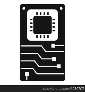Telephone motherboard icon. Simple illustration of telephone motherboard vector icon for web design isolated on white background. Telephone motherboard icon, simple style