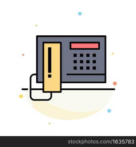 Telephone, Phone, Cell, Hardware Abstract Flat Color Icon Template